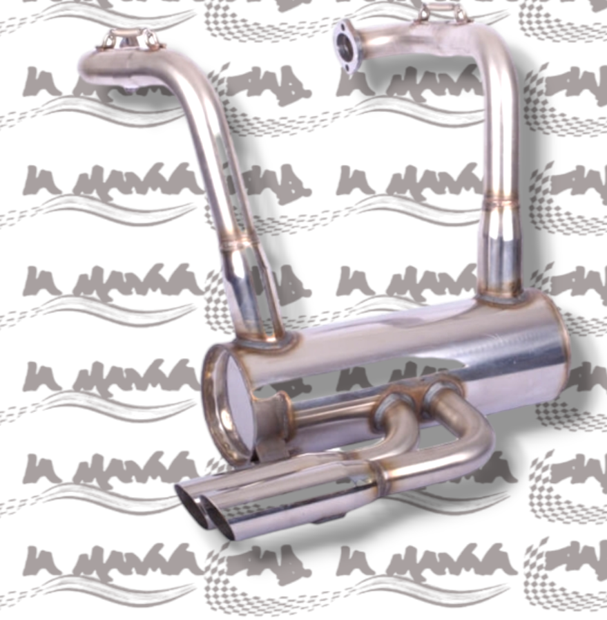 SCARICO IN ACCIAIO INOX "RECORD MONZA" CANNE GROSSE PER FIAT 500/126