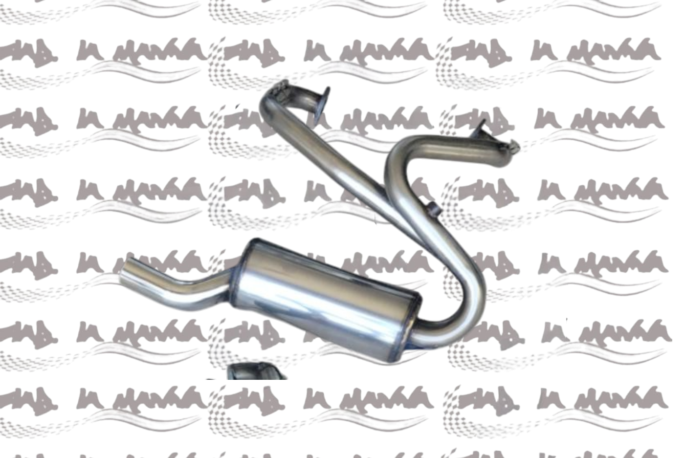 SCARICO IN ACCIAIO INOX "STREET" SOTTO TRAVERSE PER FIAT 500/126