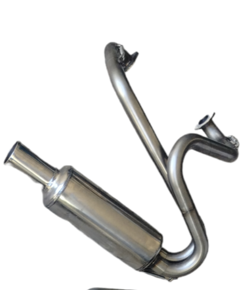 SCARICO IN ACCIAIO INOX "STREET" TUBO DRITTO PER FIAT 500/126