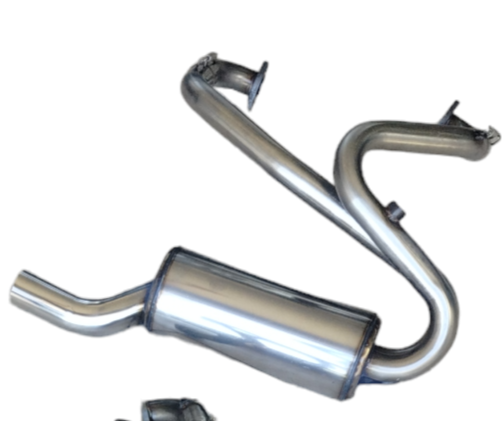 SCARICO IN ACCIAIO INOX "STREET" SOTTO TRAVERSE PER FIAT 500/126