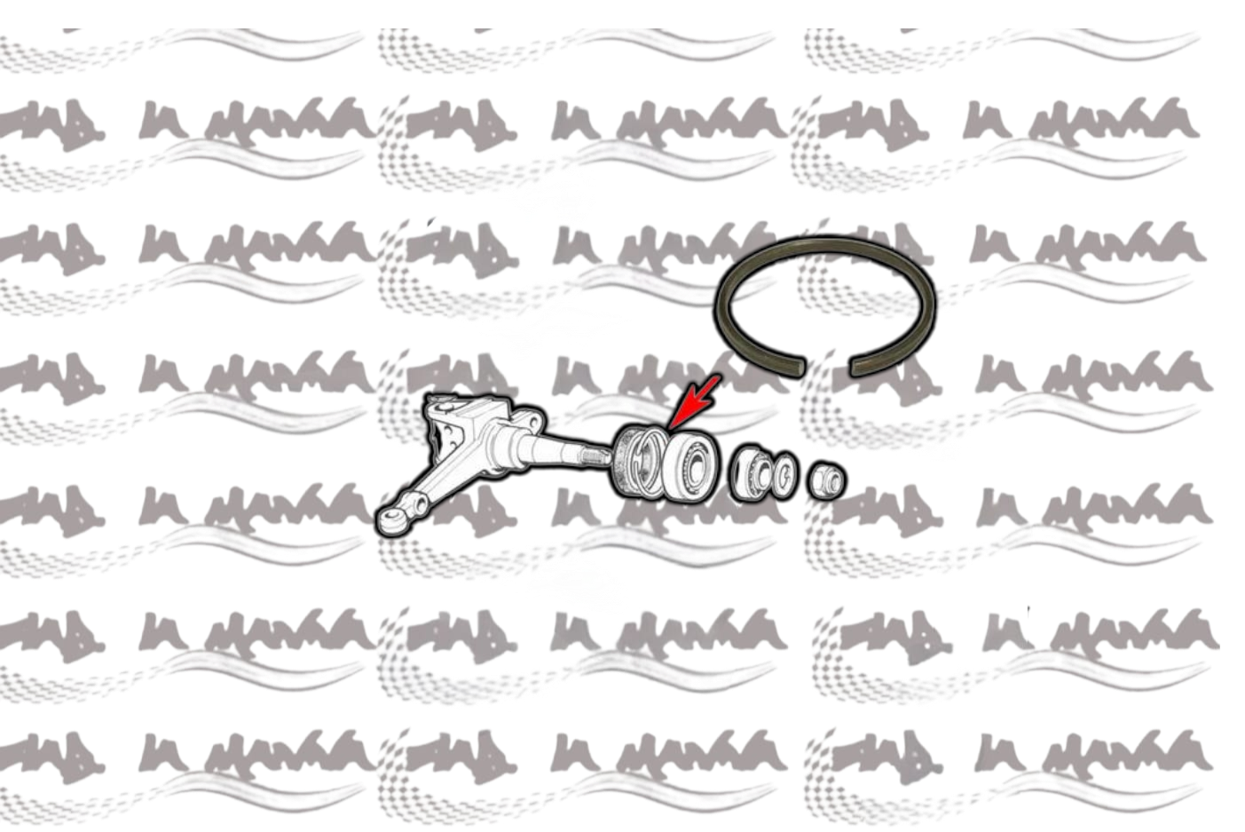 ANELLO ELASTICO CUSCINETTI RUOTA ANTERIORE PER FIAT 500 N/ D / F / L / R