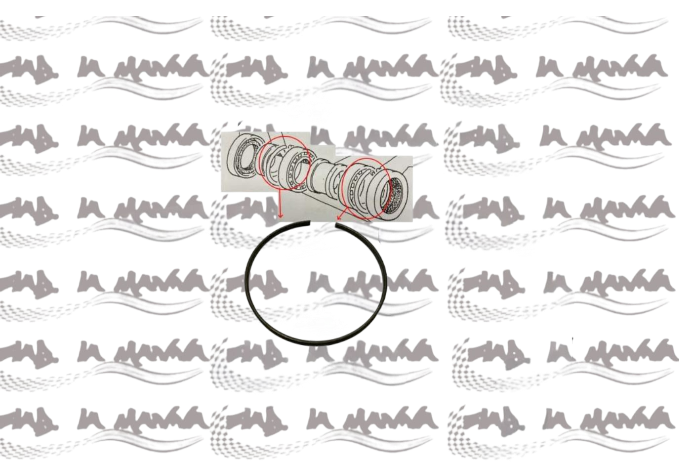 ANELLO ELASTICO DISTANZIALE CUSCINETTI RUOTA POSTERIORI PER FIAT 500