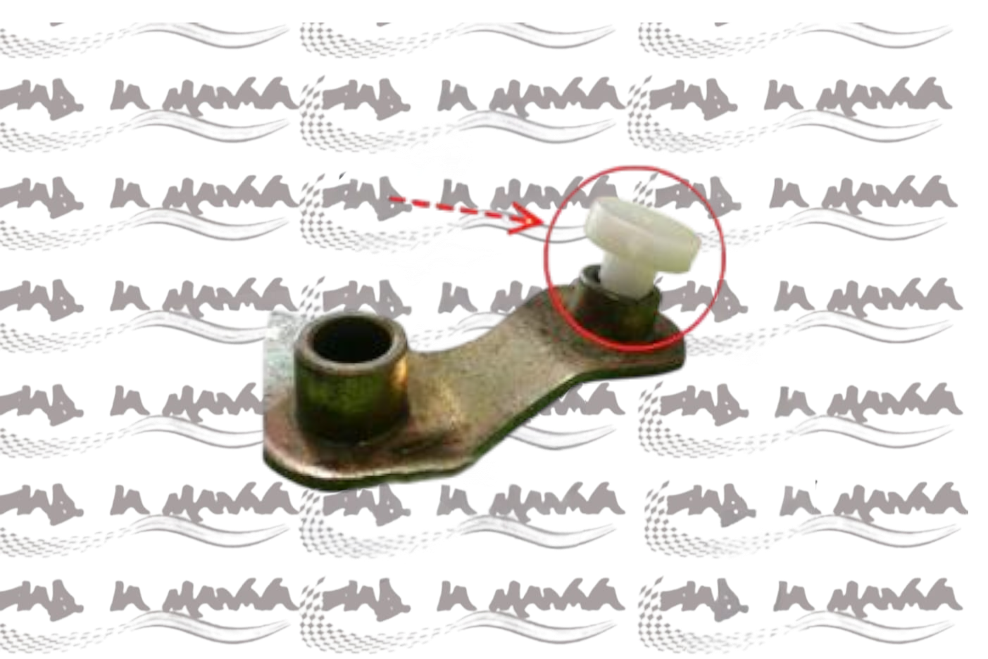 BOCCOLA RINVIO LEVA TIRANTE FERMO CAVO ACCELERATORE PER FIAT 500