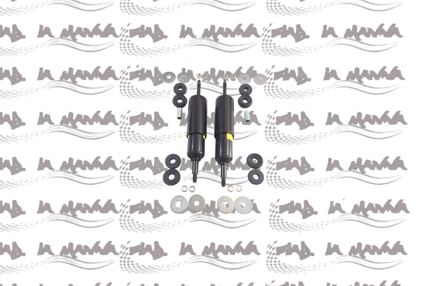 COPPIA AMMORTIZZATORI POSTERIORI CON GOMMINI PER FIAT 500