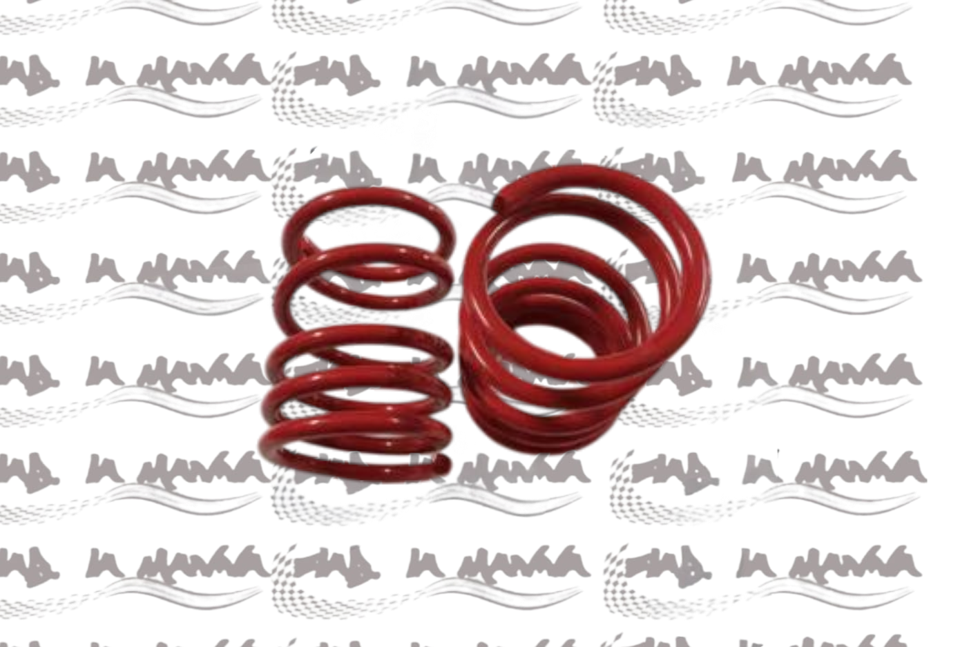 COPPIA MOLLE SOSPENSIONE POSTERIORE ROSSE ALTEZZA 19 CM  PER FIAT 500