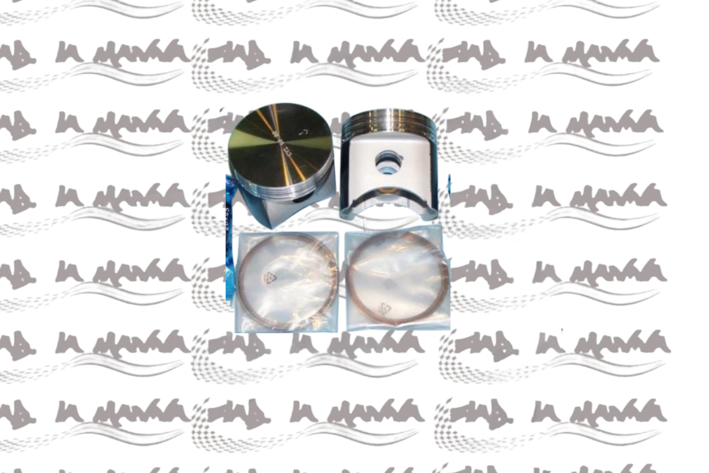 COPPIA PISTONI 67,4 MM 499 CC COMPLETI DI FASCE PER FIAT 500 D / F / L