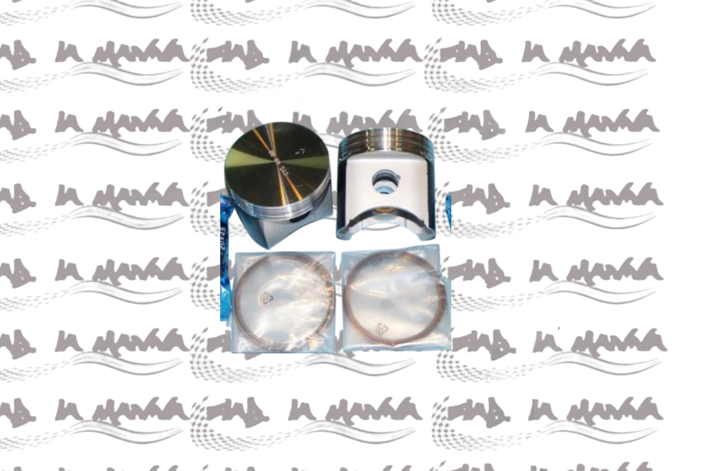 COPPIA PISTONI 73,5 MM 600 CC COMPLETI DI FASCE PER FIAT 500 R / 126