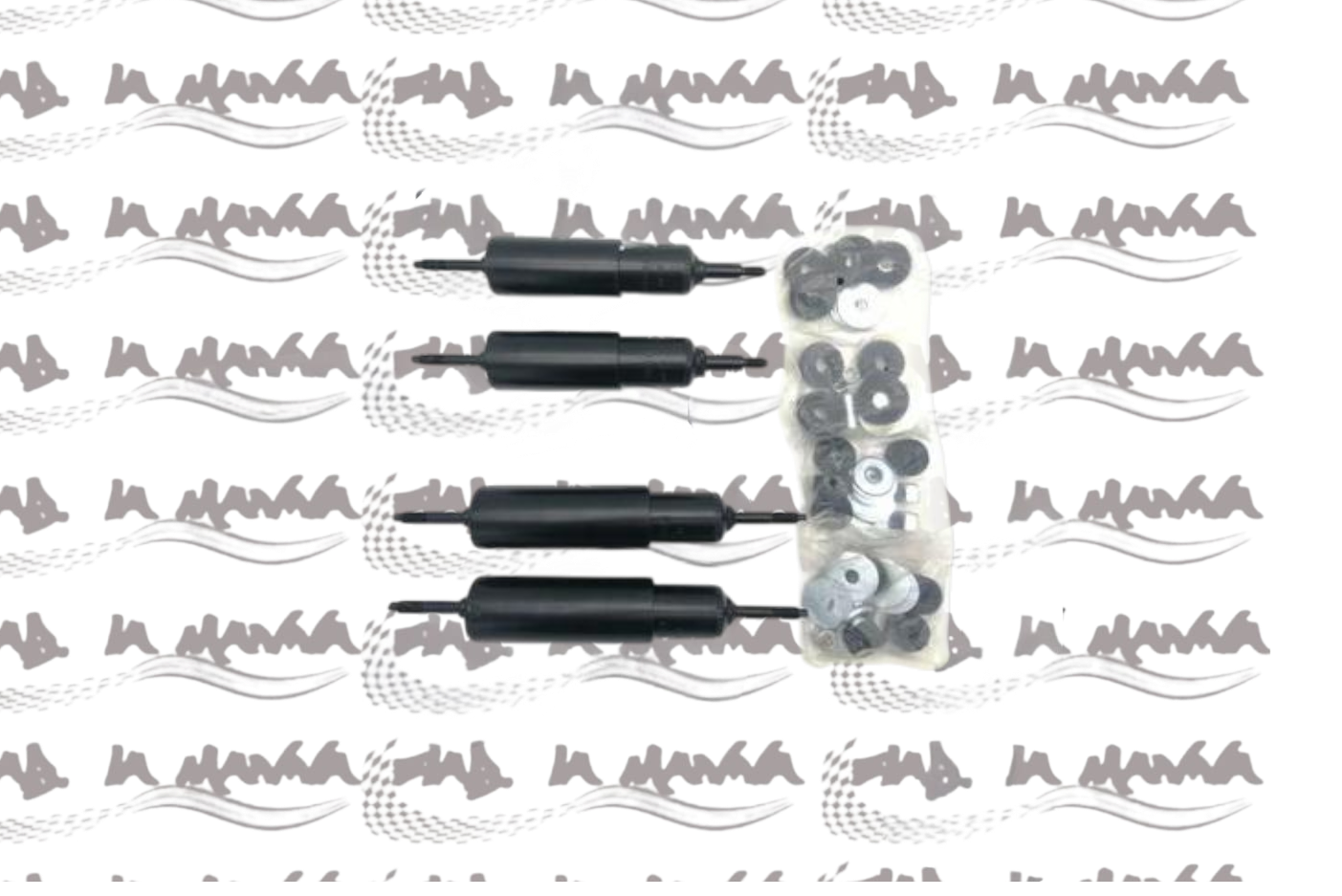 KIT AMMORTIZZATORI CON GOMMINI PER FIAT 500